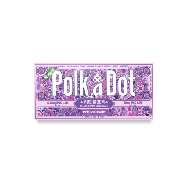 Intense Dark Polkadot Chocolate bar