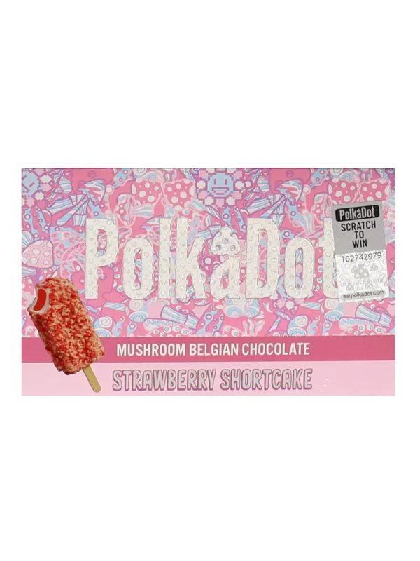 Polkadot Strawberry Shortcake Chocolate Bar